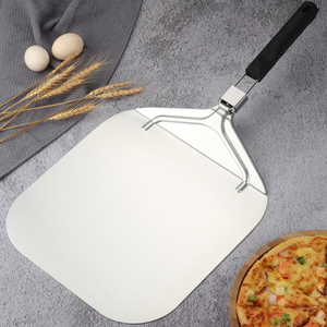 Pelle à <span class=keywords><strong>pizza</strong></span> multifonctionnelle en acier inoxydable avec poignée pliante Ustensiles de cuisson Spatule à <span class=keywords><strong>pizza</strong></span> en métal pour four - Product Image 5