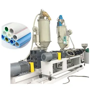 خط إنتاج ماكينة أنابيب البولي بروبلين PP PPR PPRC ذات ثلاث طبقات من الألياف الزجاجية الأكثر مبيعاً للبيع
