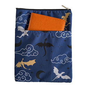 Custom Print Book Protector Manga Capa de Livro com Bolso Frontal Portátil Zipper <span class=keywords><strong>Kindle</strong></span> Pouch Presente para o Amante do Livro - Product Image 2