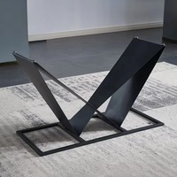 Ensemble de table et chaises de salle à manger en acier inoxydable de style nordique moderne, table rectangulaire pour 6 personnes, ensemble de meubles de salle à manger, cuisine, restaurant