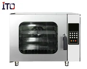 Kitchen Equipment Luxury Hot Air Circulation Combi Steam Injected Bread Oven