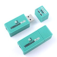 Flashdisk USB Bentuk Truk Pemadam Kebakaran Profesional, Bahan PVC Lunak, Desain Kartun, Disk Memoria USB Pendrive