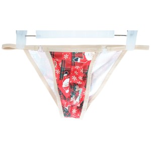 Nuevo diseño de ropa interior navideña para hombre, calzoncillos <span class=keywords><strong>sexis</strong></span>, ropa interior con estampado Digital de Papá Noel, estilo de cintura baja, Tanga Sexy - Product Image 2