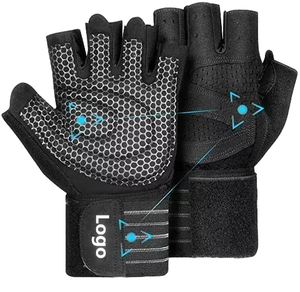 Guantes Deportivos Cómodos de Spandex para Gimnasio, Levantamiento de Pesas y Ciclismo, Transpirables, con Bandas de Resistencia para la Palma - Product Image 1