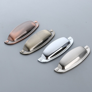 BAOCHUN Metal Kitchen Door Cupboard Furniture Antique Vintage <strong>Cabinet</strong> <strong>Knobs</strong> <strong>Shell</strong> Shaped <strong>Drawers</strong> <strong>Handle</strong> - Product Image 4
