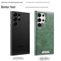 Coque de Téléphone Portable Magnétique en Cuir PU Premium Antichoc avec Chargement Sans Fil pour Samsung S26 S24 S25 Ultra S23