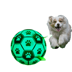 Produttore all'ingrosso durevole resistente al morso in Nylon pallone da calcio giocattolo all'aperto cane gatto interattivo EVA PU vendita calda su per Amazon - Product Image 4