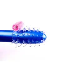 GF RC012 סיטונאי TPR קריסטל גומי קונדום הגדלת זין טבעת ויברטור מתעכב לפלוט זרע סקס צעצועי פין