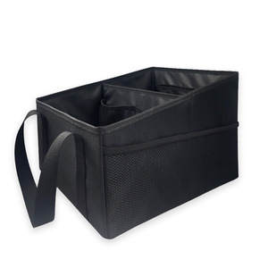 Car Trunk Organizer Foldable Nylon Storage Basket With Multiple Compartments For Vehicle Use - Product Image 1