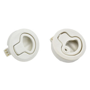 XK246 Round Lock Zylinder 2 "Flush Pull Slam Latches RV Boots tür Luke Schrank Kunststoff Boot Slam Latch Deck Hatch Türschloss - Product Image 3