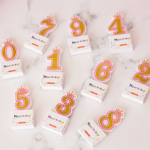 Venta al por mayor sin humo corona lindo pastel decoración 21 <span class=keywords><strong>cumpleaños</strong></span> velas <span class=keywords><strong>foto</strong></span> Beige número 0-9 niños feliz <span class=keywords><strong>40</strong></span> <span class=keywords><strong>cumpleaños</strong></span> velas - Product Image 2