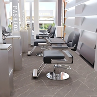 Nouvelle conception de chaise de barbier unique avec base en acier inoxydable, pompe hydraulique, hauteur réglable, chaise de coiffure pour salon de coiffure