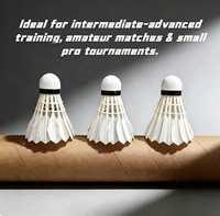 Volants de badminton professionnels de niveau tournoi, hybrides tout-terrain en plumes de canard, 2 couches de liège, fabricant d'usine OEM