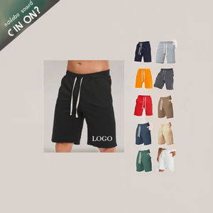 Shorts de bain pour hommes avec logo personnalisé, séchage rapide, cordon de serrage, taille élastique, bermuda, sports nautiques, plage, été, natation - Design uni - Product Image 3