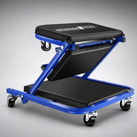 Chariot d'atelier pliable pour mécanicien, avec roulettes pivotantes, outil professionnel pour la réparation automobile