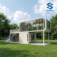 Villa modulaire préfabriquée en acier de qualité supérieure, finition haut de gamme, design intérieur luxueux, capsule spatiale mobile, cabine Apple