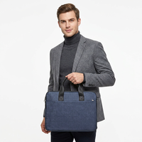 Sac à bandoulière étanche personnalisé pour ordinateur portable 11-14 pouces, idéal pour l'école, le travail, les voyages, sacoche professionnelle simple