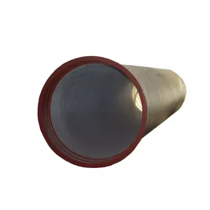 沥青涂料涂层球墨铸铁管Iso2531/en545 K9级黑色圆形球墨铸铁管每米价格鸿业300兆帕