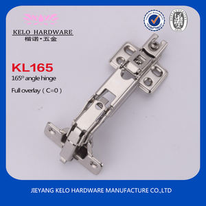 Charnière à angle de 165 degrés Kelo en acier nickelé à fermeture amortie pour armoire, cuisine, hôpital, chambre, maison, bureau, entrée - Vente chaude - Product Image 2