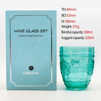 LANGXU Verres à vin de luxe en cristal de couleur ambre sans pied décoratifs gravés Cadeau vente en gros de ensembles de verres à vin