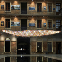 Lustre en cristal de luxe pour hôtel, restaurant, réception, villa, bar, décorations modernes et élégantes, luminaire suspendu LED