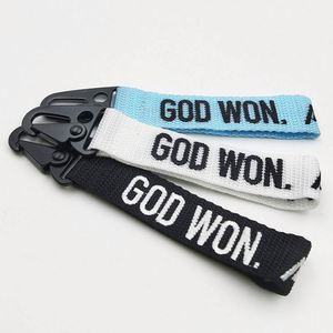 Short Wrist Strap <b>Key</b> <b>Chain</b> Lanyards Carabiner Custom Logo Polyester With Printing Logo Wholesale Promotional Carabiner Keychain - Product Image 1