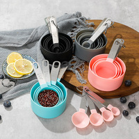 Ensembles de tasses et cuillères doseuses de qualité alimentaire avec poignées en acier inoxydable pour une pâtisserie sûre et saine