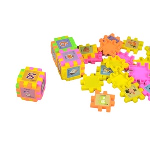 Bloques de construcción para educación temprana de niños, 68 piezas, rompecabezas de frutas con alfabeto, juguete entrelazado para niños de 2 a 6 años, aprendizaje - Product Image 5