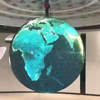 Affichage LED sphérique P2, écran LED publicitaire 3D holographique 8K résistant à l'eau pour intérieur/extérieur, module d'écran LED, garantie 1 an