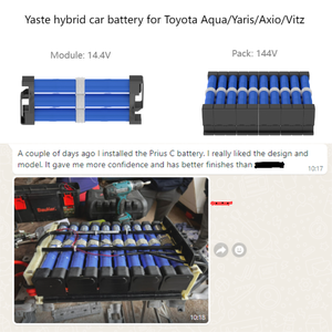 Nuevo paquete de baterías de repuesto YASTE Ni-MH de 144V para vehículos híbridos /Aqua/<span class=keywords><strong>Prius</strong></span> C/Axio/Fielder/Vitz - Product Image 4