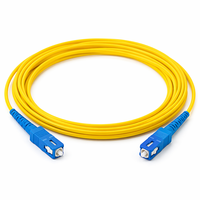 Cordon de brassage optique monomode à fibre unique de qualité télécom 0,5 m SC-SC 9/125 OS2