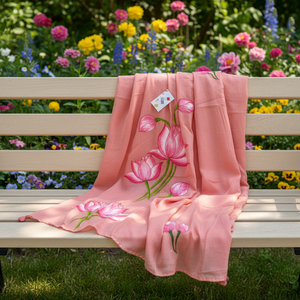 Robe en soie/coton Azrak à carreaux Tassar, motif asymétrique, écologique, séchage rapide, poids moyen, tissée, densité 6868, pour mariage de filles - Product Image 1