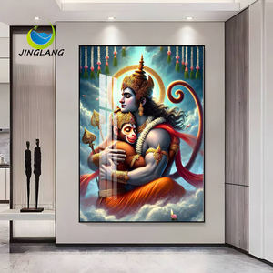 Chất lượng cao trừu tượng chúa Shiva Hindu vị thần HD Vải khung hình ảnh Tinh thể thủy tinh hindus thần pha lê sứ bức tranh tường nghệ thuật - Product Image 5