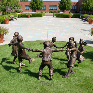 Escultura <span class=keywords><strong>de</strong></span> Metal <span class=keywords><strong>de</strong></span> Tamaño Real para Jardín TREVI, Estatua <span class=keywords><strong>de</strong></span> Bronce <span class=keywords><strong>de</strong></span> Niños Jugando para Decoración <span class=keywords><strong>de</strong></span> Parques Públicos - Product Image 3