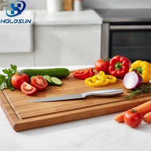 Cuchillo profesional ecológico de acero inoxidable de 8 pulgadas para cortar carne y frutas con mango hueco cómodo para uso en la cocina - Product Image 5