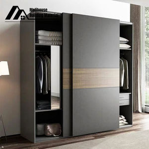 Дизайн на заказ, простой современный шкаф из меламиновой древесностружечной плиты, шкаф для хранения, шкаф для спальни, шкафы - Product Image 3