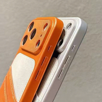 Dompet Kartu Kulit PU Berlapis Elektroplating Grosir dengan Slot Kartu untuk iPhone 17 16 Pro Max untuk Samsung 26 Plus