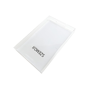 Plateau <span class=keywords><strong>d</strong></span>écoratif en acrylique, organisateur de comptoir pour salons, tables basses ottomanes, bureaux, cuisines et pour servir les invités - Product Image 4
