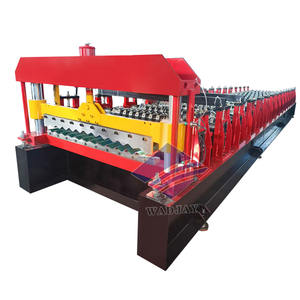 Rouleau de panneau de toit en métal arqué incurvé à une couche formant la machine Type de tuile en acier coloré avec des composants de noyau de moteur de roulement de vitesse - Product Image 1