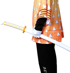 <span class=keywords><strong>Katana</strong></span> d'anime 104 cm/41 pouces Tanjiro <span class=keywords><strong>Zenitsu</strong></span> Kyoujurou, épées de samouraï, texture originale, <span class=keywords><strong>katana</strong></span> d'anime, cosplay, épée en bois de bambou, jouet - Product Image 5