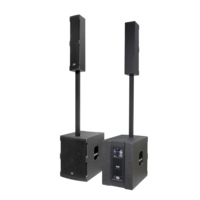 DASN MAX10 4000W 12 pouces Caisson de basses Audio DJ Party Scène Intérieur Extérieur Église Haut-parleur colonne actif professionnel Système de sonorisation en bois