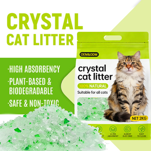 Arena de Gel de Sílice Súper Absorbente para Múltiples Gatos, Libre de Polvo, Suministro de Limpieza para Mascotas, Arena de Cristal para Gatos - Product Image 1