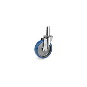 TELLURE ROTA - 738702 Sigma Elastic' caoutchouc, support pivotant avec trou de boulon type NL-largeur de roue 40mm, ø 100 mm (Qté 12) - Product Image 1