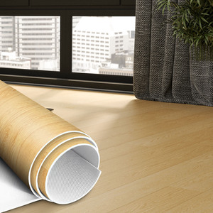 Rollos de Suelo de Linóleo Jeedeson con Simulación de Grano de Madera, Protección Ambiental, Cero Formaldehído, Vinilo de PVC - Product Image 1