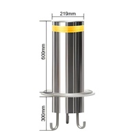 Poteaux de signalisation de stationnement rétractables hydrauliques durables en acier inoxydable 304 de qualité ingénierie, réfléchissants, IP55, vente en gros