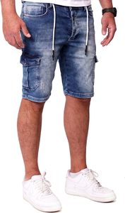 Hosen cách quần short jeansshorts L Ống mỏng mùa hè phù hợp với RS-2099 sommer-sweathose trong jeansoptik L căng denim người đàn ông móc - Product Image 4