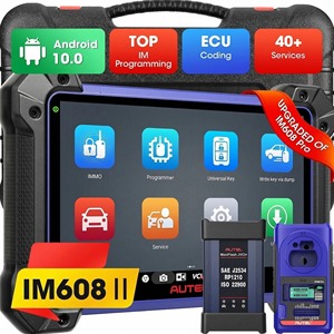 AUTEL Boutique <span class=keywords><strong>en</strong></span> <span class=keywords><strong>ligne</strong></span> Im608ii Immo Contrô<span class=keywords><strong>le</strong></span> bidirectionnel complet Réinitialisation des services Fonctions spéciales Scanner de véhicules Outil de diagnostic - Product Image 2