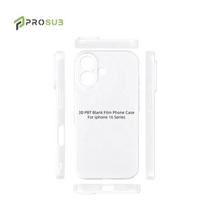 Funda Protectora para Teléfono Móvil Prosub Blanca de Plástico PBT para Sublimación 3D, Resistente a Golpes, para iPhone Serie 16 - Product Image 2