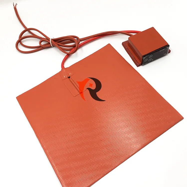 Flexible silicone heating pad silicone rubber heater with temperature controller