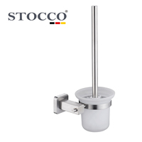 Étagère d'angle de salle de bain STOCCO de luxe à 2 niveaux, panier de douche en acier inoxydable chromé pour projets hôteliers et de villas